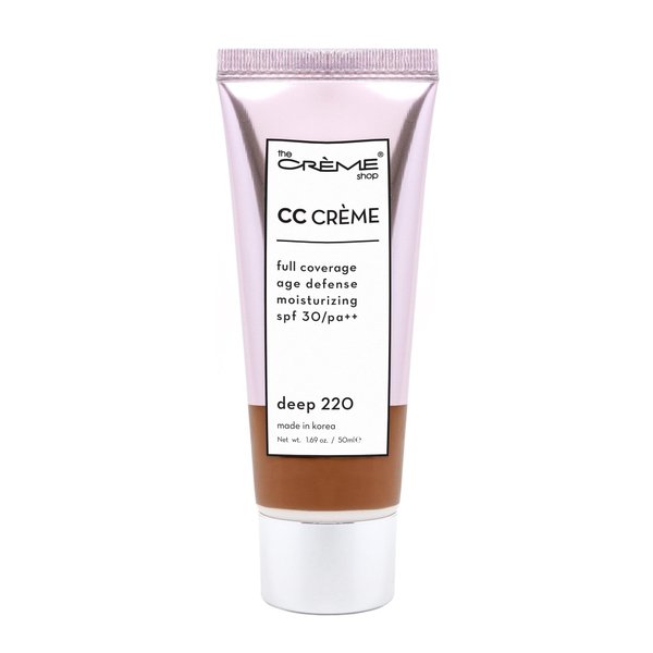 The Creme Shop Color-Adapting Makeup Infused with Kokum Butter, Grapeseed Oil, Cica, Vitamin C, and Aloe Leaf Extract - Full Coverage, Hydrating, SPF 30 - Inclusivity in Every Shade – DEEP 220