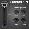 Hair Clippers, Hair Trimmer for Men Cordless Rechargeable Hair Trimmer with LCD Display Cutting Grooming Kit， Approaching Zero Gapped Cutting Grooming Kit Gifts for Men