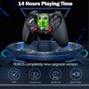 TERIOS Wireless Controller for PS4, Remote Controller with Hall Effect Joystick, 1000mAh Battery, 3.5mm Audio Jack and Programming Function, Compatible with PS4, Pro, Slim (New Verion)