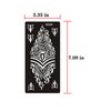 Xmasir Pack of 10 Airbrush Henna Tattoo Stencil for Women Hand Finger Face Body Painting Kids Glitter Tattoo Templates 18 X 8.5cm (1)
