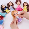 Liberty Imports 12 Pack Little Royal Princess Toddler Dolls with Dresses, Girls Imaginative Pretend Play Small Dolls Party Favors Collection (5-Inches)