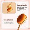 2pcs Sunscreen Applicator, Practical Kids Sunscreen Applicator Portable Sun Lotion Applicator Travel Size Sunblock Makeup Brush Gold Rose Sun Cream Brush Tanning Brush for Adults Family Friend Gift