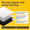 Hyper-Sticky Magnets with Adhesive Backing (300 pcs) - Strong Magnetic Squares for Whiteboard, Fridge, Crafts - Easy to Cut Stickers for Planning and Organization - Science Education Magnets