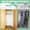 Bifold Door Hardware Repair Kit - 2 Pack Bi-fold Sliding Closet Door Hardware Kit for 7/8" to 1" Track, Folding Pocket Door Replacement Parts Set Include Top Bottom Pivots Bracket and Guide Wheel