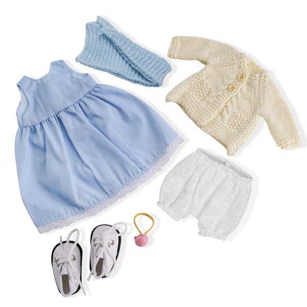 BlissfulPixie Handmade Waldorf Doll Clothes 12 inch Clothing Set with Pretty Box Girl Christmas Birthday Gift-Florke's Clothes Accessories