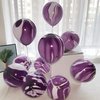 Purple Tie Dye Balloons 30PCS 12 Inch Agate Marble Latex Swirl Balloons For Tie Dye Birthday Party Supplies,Candyland,Bachelorette,Fun Hippie Party Decorations