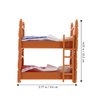 Doll House Furniture Dollhouse Mini Double beds Dollhouse Miniature Furniture Miniatures Bunk Bed for Miniature Dollhouse