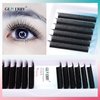 W Eyelash Extensions 4D Premade Fans W Lashes 0.07 C Curl Matte Black W Shaped Volume Fans Easy Fan Lash Extensions by GEMERRY(0.07-C-8-14)