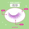 PaintLab Synthetic Lashes, False Eyelashes Natural Look, Lightweight Reusable Lash Extension Strip For Kids, Teens and Women, 2 Pack, Pink Love