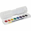 PRANG Washable Watercolor Paint Set, 8 Classic Colors with Brush, 1-Pack (80525)