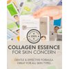 DERMAL 16 Combo Pack A Collagen Essencce Korean Face Mask - Hydrating & Soothing Facial Mask with Panthenol - Hypoallergenic Self Care Sheet Mask for All Skin Types - Natural Home Spa Treatment Masks