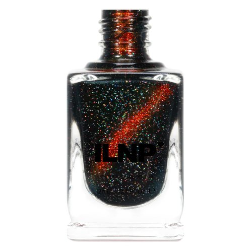 ILNP Roulette - Black-Based Red Magnetic Holographic Nail Polish
