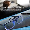 Blue Light Blocking Clip On Glasses Flip-up Computer Gaming Glasses Clip On Prevent Digital Eyes Strain Fatigue Video Gaming Eye Protection Advanced Computer Eyewear