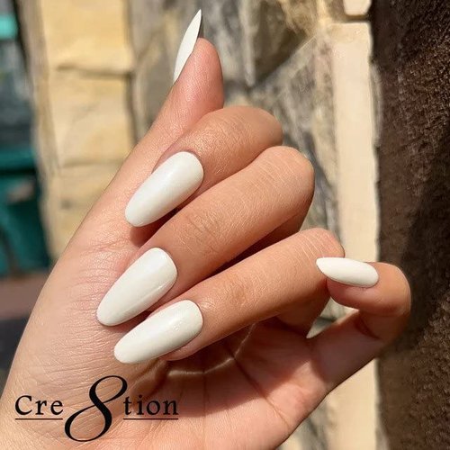 Cre8tion White Pearl Magic Chrome Nail Powder for DIY Nail Arts - Nail Art Glitter Chrome Powder Shimmer | Professional Salon Use - White (1g)