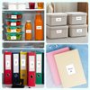 Dry Erase Sticker Labels Reusable Dry Erase Notes with Pen Storage Bins Labels 60Pcs Waterproof and Oil-Proof Removable Stickers for Food Containers Kitchen Classroom (1.2×2inch, 2×2.4inch)