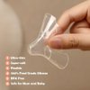haakaa Nipple Shields 18mm for Newborn Breastfeeding with Latch Difficulties or Flat or Inverted Nipples, Breast Shields Extra-Thin & Extremely Soft, Come with Carry Case, 2pk