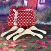 Toyvian Kids Hangers Dollshouse Ornament 10Pcs Doll Clothes Doll Accessory Mini Hangers for Earrings 18 inch Doll Hangers Hanger Miniature Wooden 18 Inch Clothes Kids Earrings