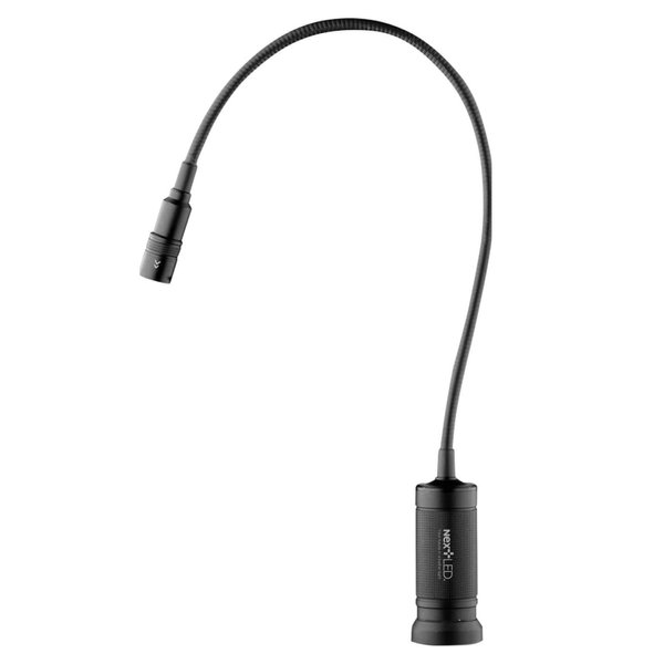 NextLED NT-7647 20-Inch Gooseneck Flashlight Cree LED with Magnetic Base, Flexible LED Light, Zoomable Lens, IP54 Rating Waterproof. Work Bench, Auto Repair, Grill Light, Inspection