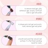Makartt Sanding Bands for Nail Drill, 100 Pcs Nail File Sanding Bands for Drill Bits #180 Medium Grits for Acrylic Nails Gel Removing and Shaping, Upgrade Thicker Durable Sanding Drill Bit, White