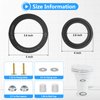 RV Toilet Seal, Replace 385311652 RV Toilet Seal Kit and 385311658 RV Toilet Flush Seal, Compatible with Dometic 300/310/320 Toilet, RV Toilet Gasket for 300/310/320 Series RV Toilet Flange Seal