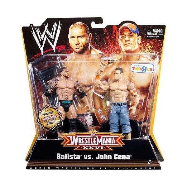 Mattel WWE Wrestling Exclusive Wrestle Mania XXVI Action Figure 2Pack Batista John Cena
