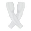 EDGE SPORTS Arm Compression Sleeve Pair, Anti-Fumble Football Arm Sleeves, White, Small
