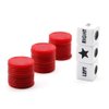 Befantasway Right Left Center Dice Game Set with 3 Dices& 36 Chips - Red, for 13 岁