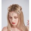 SH Rhinestone Crown for women, Wedding Tiaras and Crowns Rose Gold Tiara Headband Halloween Party Hair Accessories Birthday Pageants Prom Fairy Headpieces