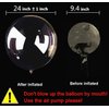 Bobo Balloons 25 Packs, 24 Inch Helium Style Transparent Bubble Bobo Balloons for LED Light Up Balloons, Gifts for Christmas,Wedding,Birthday Party Decorations (LED String Not Included) (25 PCS)1