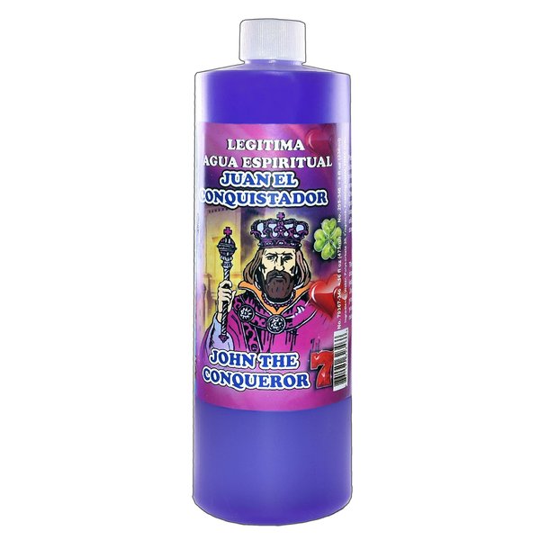 1 BOTTLE JOHN THE CONQUEROR SPIRITUAL WATER-JUAN CONQUISTADOR AGUA ESPIRITUAL 16OZ - MAGICK PAGAN
