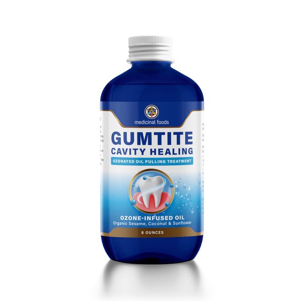 Medicinal Foods Gumtite Ozonated Mouthwash Oil | Natural Treatment for Gum Health | Oral Care | Gum Inflammation Relief | Plaque Prevention | Fight Bad Breath | Gum Repair & Dental Health