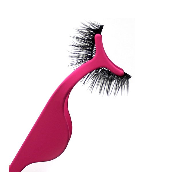 Magnetic Eyelash Applicator Tool for Magnetic Lashes & False Eyelashes – Fake Eyelash Applicators by Uptown Lashes (Pink)