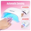 MEFA UV Nail Lamp, 48W UV Light for Gel Nails with 21pcs Lamp Beads, 3 Times UV Dryer for Gel Nail Polish Polygel Fast Curing, LED Nail Lamp Professional UV Light for Home Salon Nail Tools