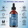 Ionic Zinc Liquid Drops - High Potency Immune Booster Zinc Supplement, Immune Defense, Powerful Natural Antioxidant, Non-GMO - by New Age (Liquid 2 OZ), Pack of 1