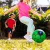 Nerf Kids Foam Mini Soccer Ball - Proshot Youth Soccer Ball - 7" Indoor + Outdoor Ball for Kids + Toddlers -Green/Blue