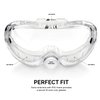 Neiko Pro 53875B Clear Protective Lab Safety Goggles, Chemistry Lab Goggles, Scientific, Construction Goggles, Contractor, Woodworking, Anti-Fog and Splash, Includes Indirect Vent for Men and Women