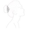 01 Vintage Rhinestone Crystal Wedding, Bridal or Prom Hair Comb
