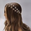 Etncy Life Wedding Headpiece Flower Girl Hair Accessories Pearl Hair Accessories for Girl and Women Bridal Wedding Tiaras (Starfish-B) (Style1-2Pcs)