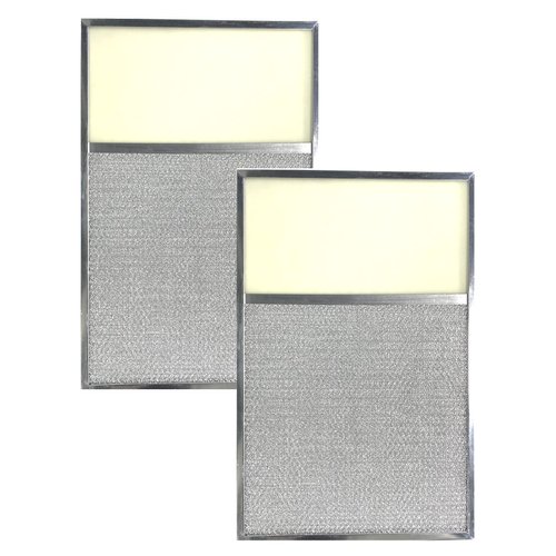 2-Pack Air Filter Factory 12-1/2 x 18 x 3/8 Inches Range Hood Aluminum Lens Grease Filters