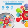 Baby Sensory Teething Toys, Baby Teethers Montessori Toys for 0-6 6-12 Months, Gifts for 1 Year Old Boys Girls Infant Newborn 0 3 6 9 12 18 Months Toys, Baby Rattle Chew Toys, Toddler Learning Toys