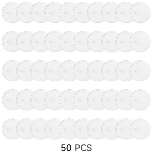 DisplayMore 50 Pieces Round Clear Action Figure Display Stands Compatible with 3.75 inch Vintage Star Wars / Gi Joe Figure toy (Fit For 3.75 inch Vintage SW/Gi joe(37.5MM))