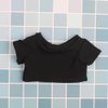 niannyyhouse Doll Clothes 20cm(7.8in) Plush Doll Clothes T-Shirt*2 Short Sleeve Black and White T-Shirt Doll Dressup (20cm)