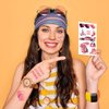Y 10 Sheet Women Girls Makeup Temporary Tattoo Stickers Festival Carnival Birthday Party Fake Body Tattoos for Beautiful Theme Face Tattoos Body Tattoos