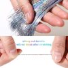 16 Colors Hair Tinsel Kit with Tools 3200 Strands Glitter Tinsel Hair Extensions Heat Resistant Sparkling Shiny Fairy Hair Accessories for Women Girl Kids 47Inch