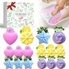 Lanwexy Bath Foot Bombs, 16 Pack Foot Soak with Bath Salt and Tea Tree Oil. Organic Natural Handmade Aroma Pure Essential Oil Bubble Foot Balls for Foot Callus, Dry Cracked, Stubborn Foot Odor Scent.
