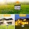 GEAGMAGC Solar House Numbers for Outside Light up, LED Illuminated Home Number Address Sign Plaque Waterproof for Yard, Wall-Mounted or Floor-Plugged- Black