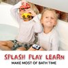 SplashEZ Mold Free Bath Toys for Babies & Toddlers, Car No Hole Bath Toys, Bath Toys No Mold for Tub, Beach, Pool, BPA-Free, Safe, Fun Infant Baby Bath Toys No Holes 0 1-3 6 12 18 Months