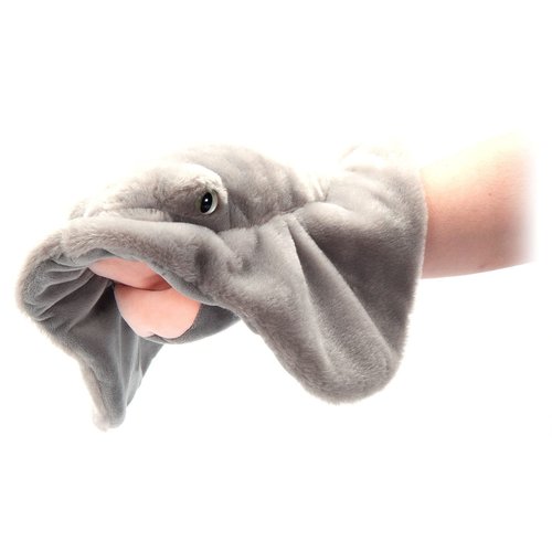 The Petting Zoo Grey Stingray Hand Puppet Stuffed Animal Plushie, Gifts for Kids, Puppetz Animals, Stingray Interactive Puppets Plush Toy 20 Inches