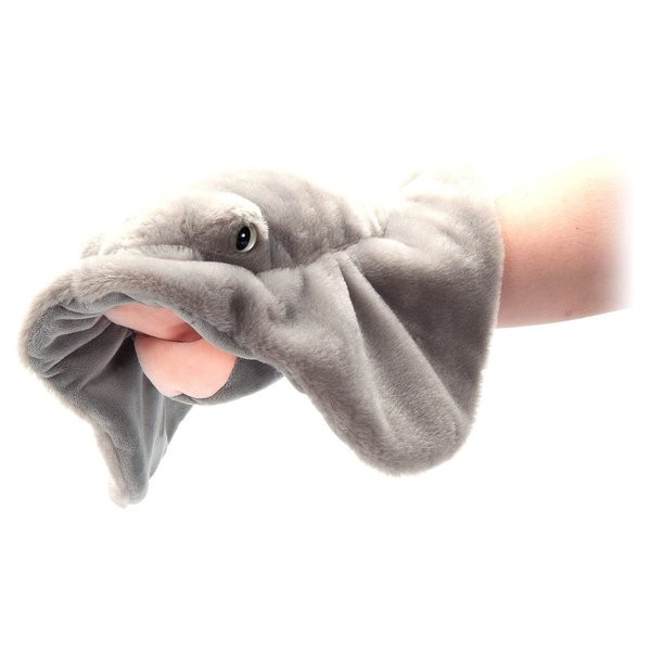 The Petting Zoo Grey Stingray Hand Puppet Stuffed Animal Plushie, Gifts for Kids, Puppetz Animals, Stingray Interactive Puppets Plush Toy 20 Inches