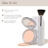 PÜR Beauty 4-in-1 Pressed Mineral Makeup SPF 15 Powder Foundation with Concealer & Finishing Powder - Medium to Full Coverage Foundation Makeup - Cruelty-Free & Vegan Friendly, Light Tan